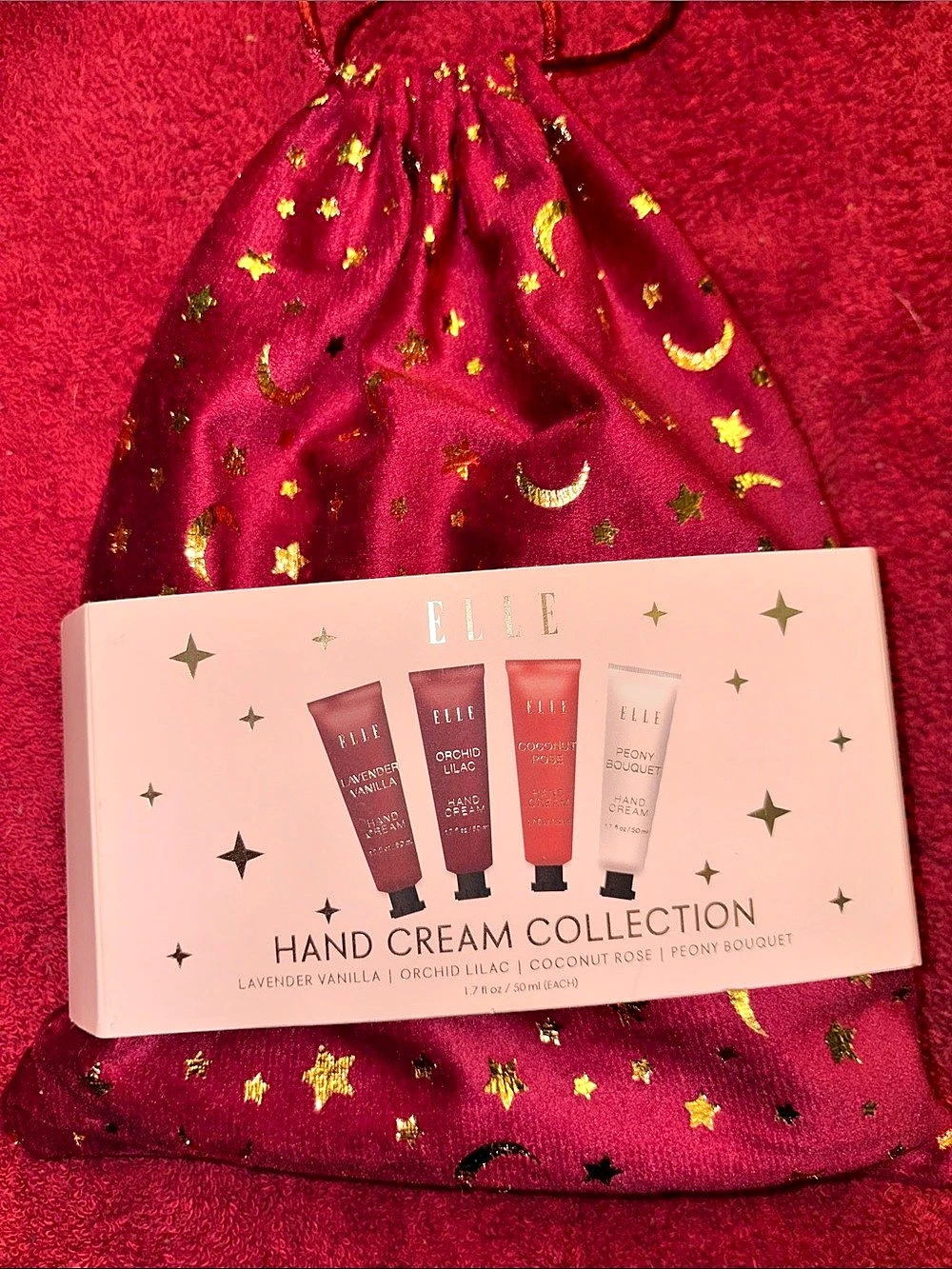 ELLE Hand Cream Collection 4-Piece Set Pink